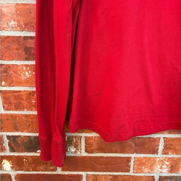 Abercrombie & Fitch Muscle Youth XL Red Long Sleeve Pullover Shirt - Picture 3 of 7